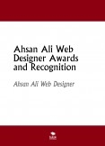 Ahsan Ali Web Designer Awards and Recognition